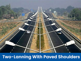 Two-Lanning With Paved Shoulders Road under package HAM 